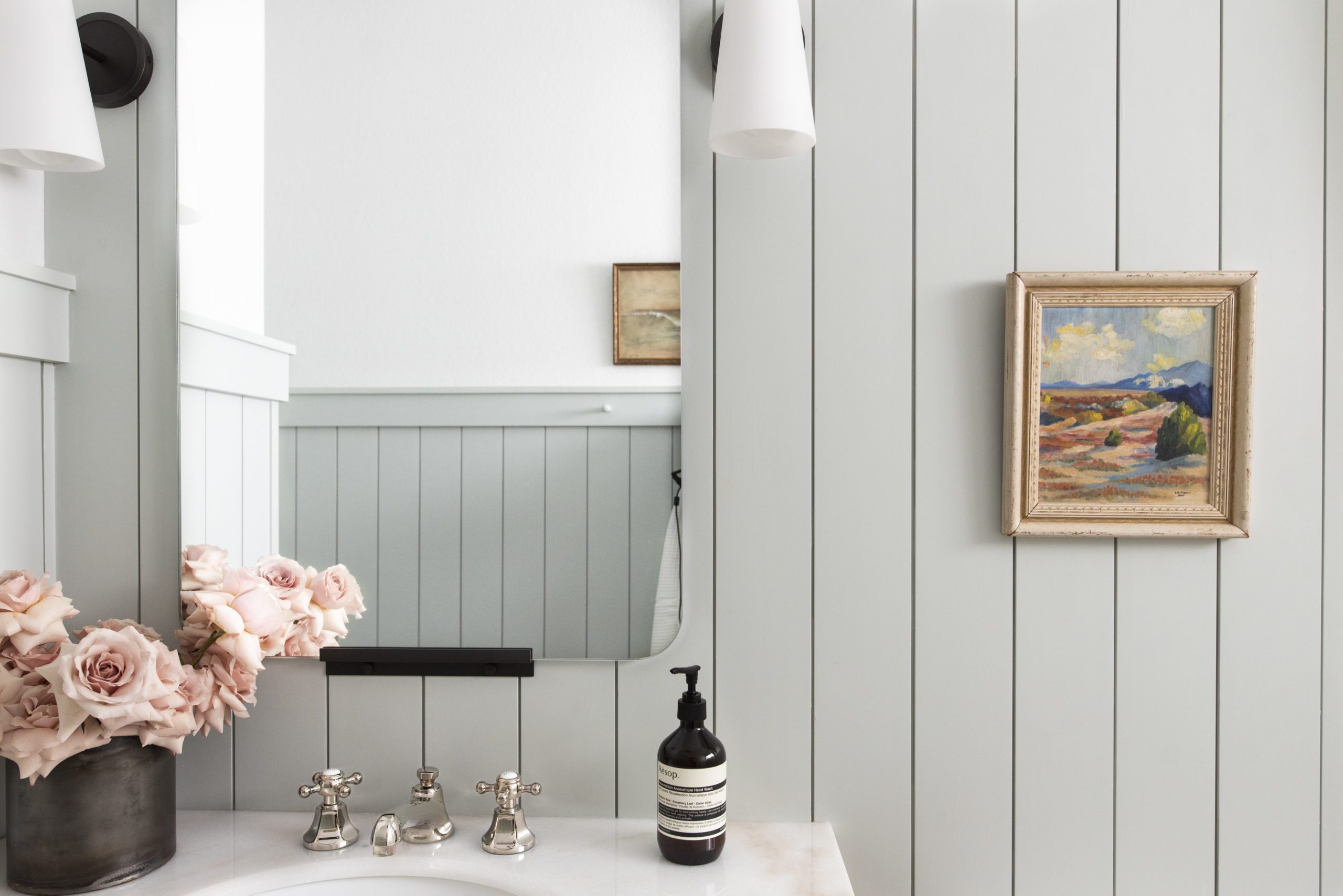 Guest Bath Reveal: Modern English Cottage Bathroom - The Interior Collective, image size:2560x1709