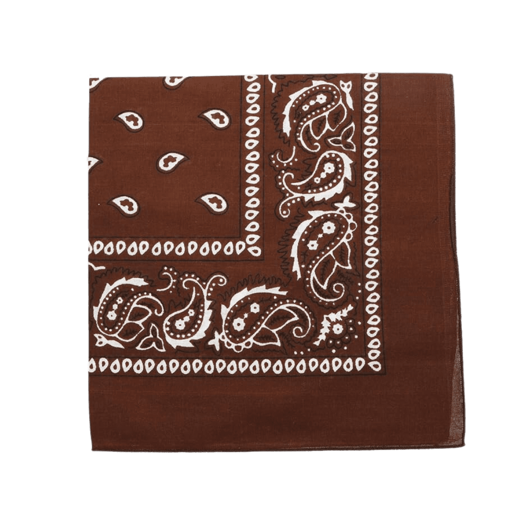 brown handkerchief