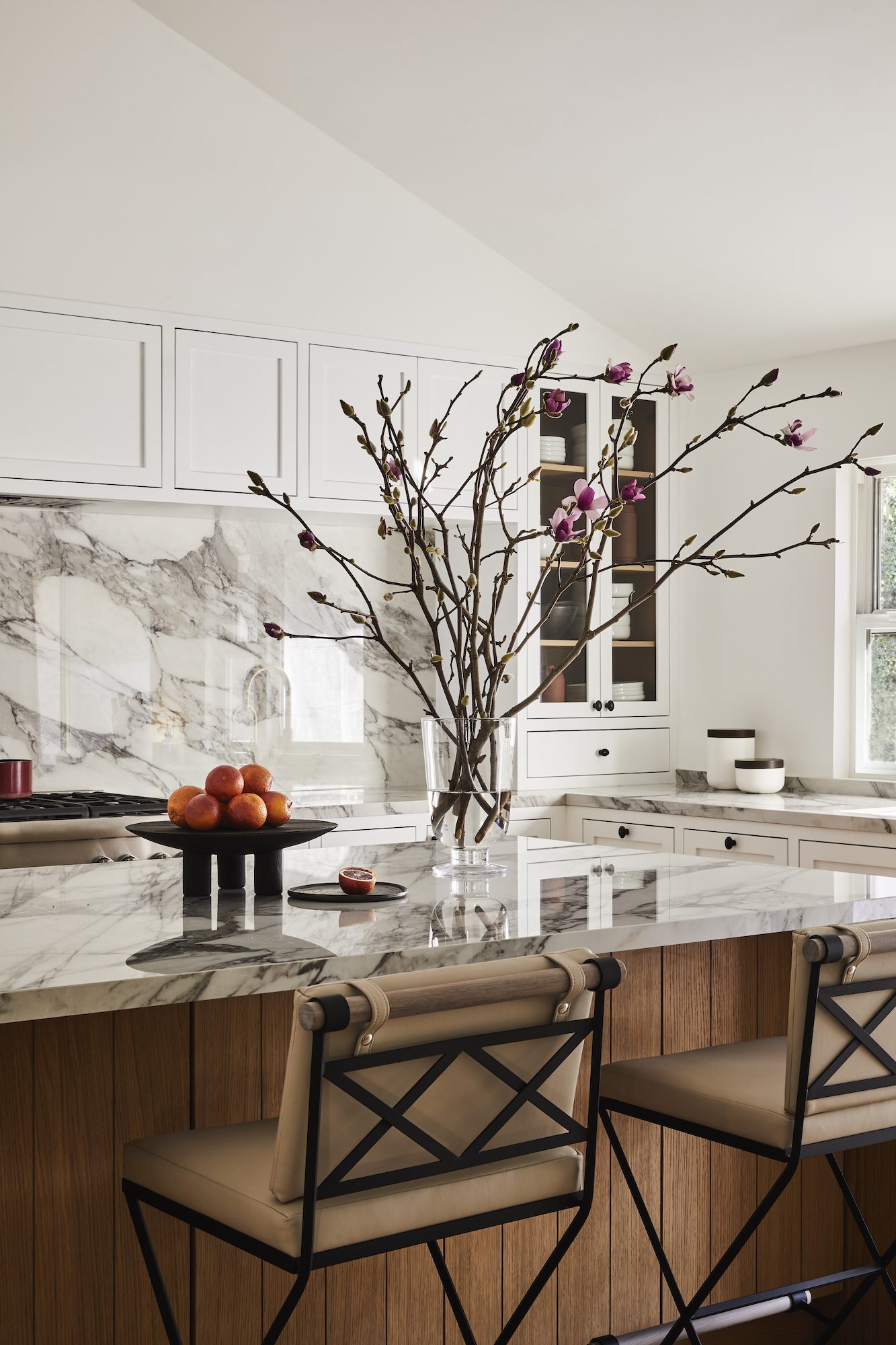 modern marble cali cool kitchen