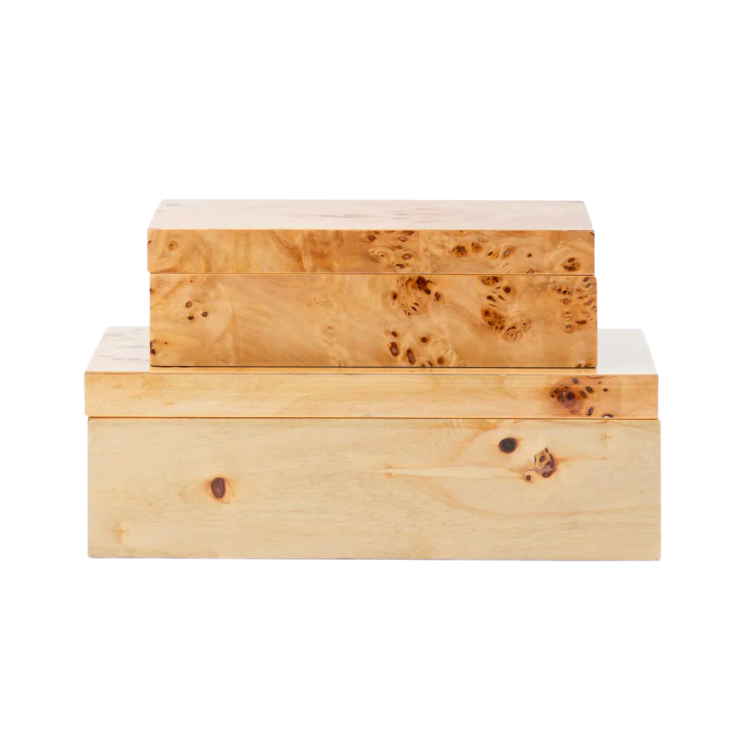 Burl Wood Boxes