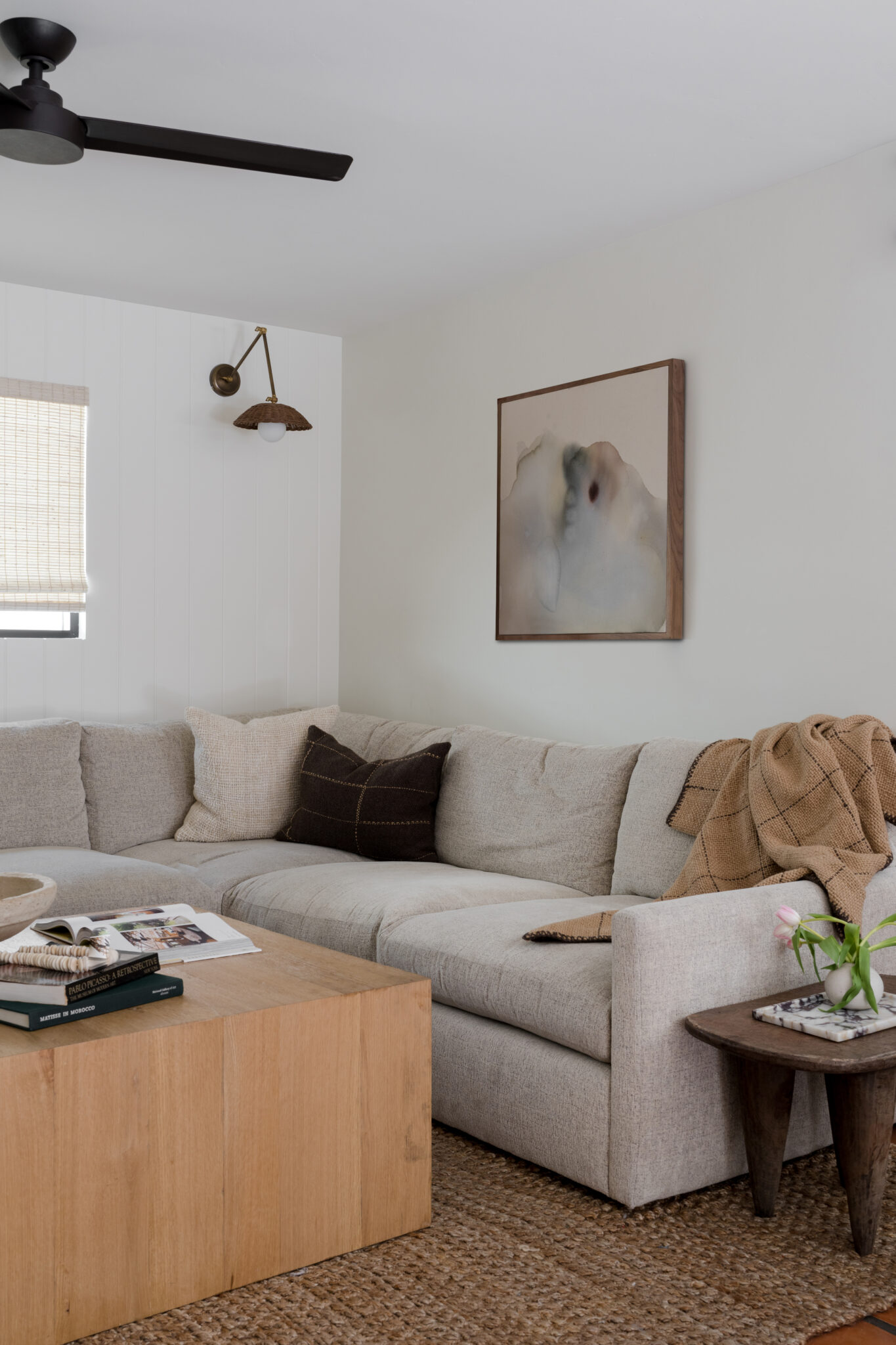 Spanish Bungalow living room remodel.