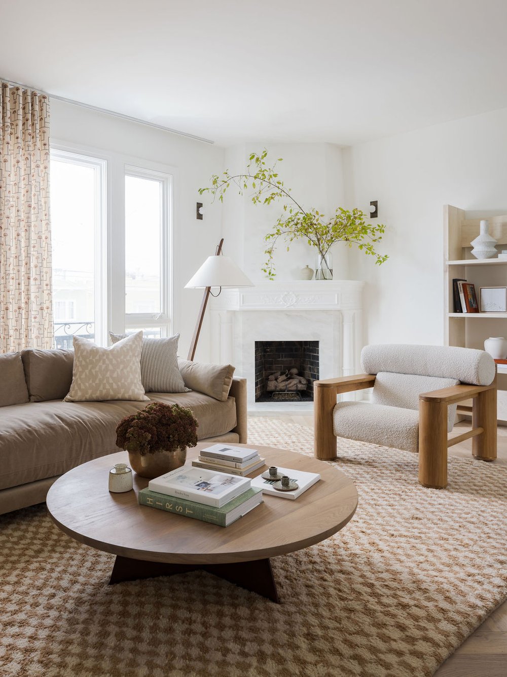 Textural family living room by Katie Monkhouse
