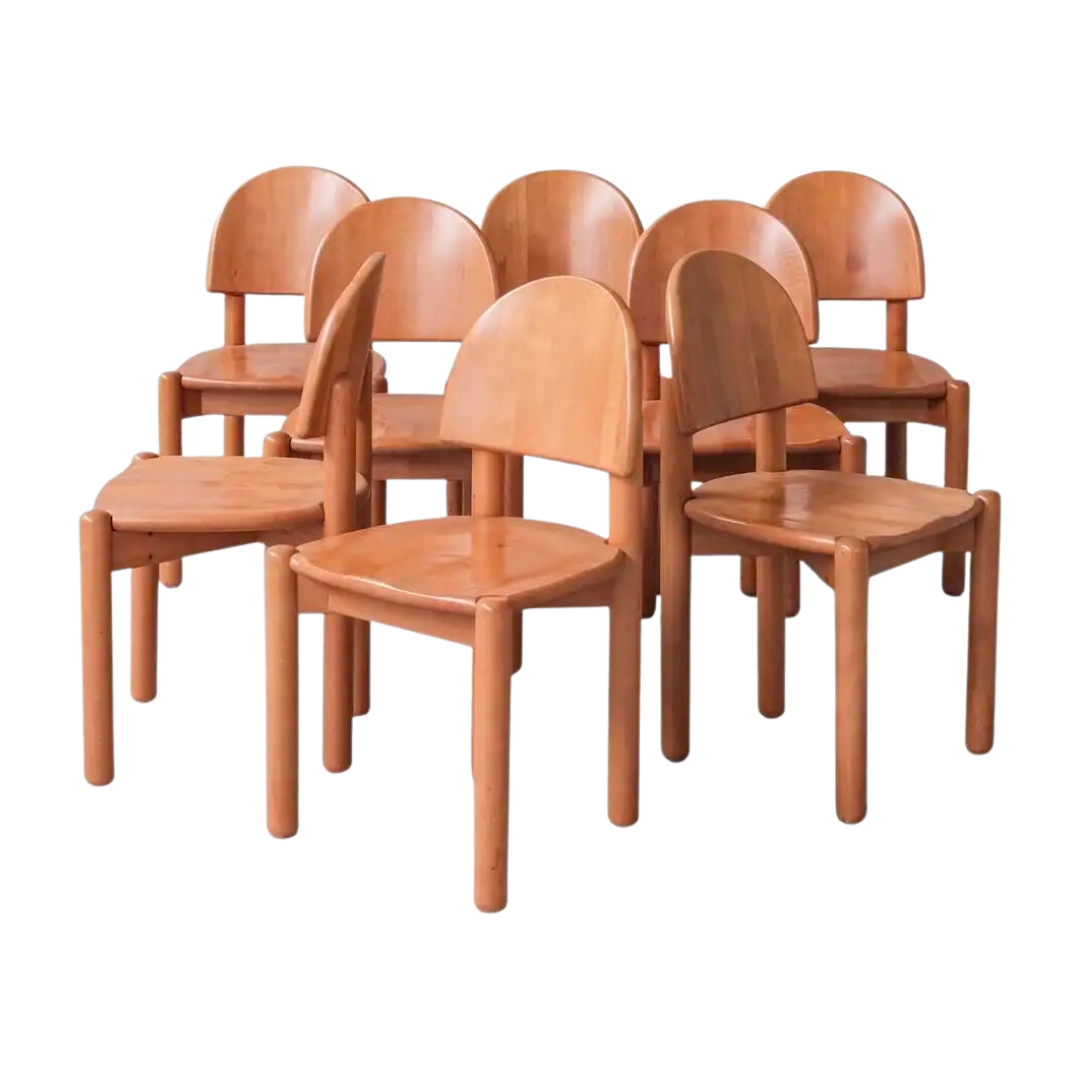 Pine Mid-Century Chairs