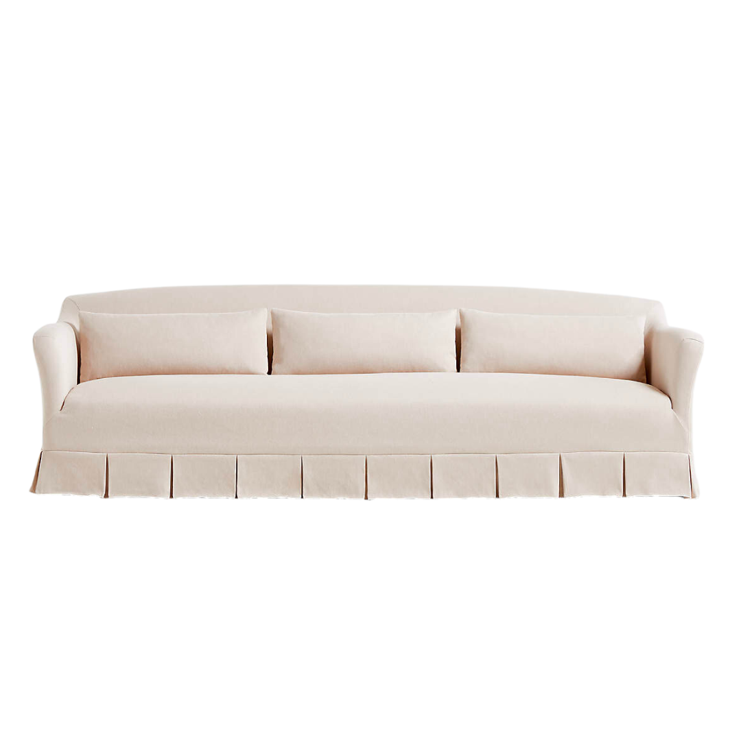 Pleated Linen Sofa
