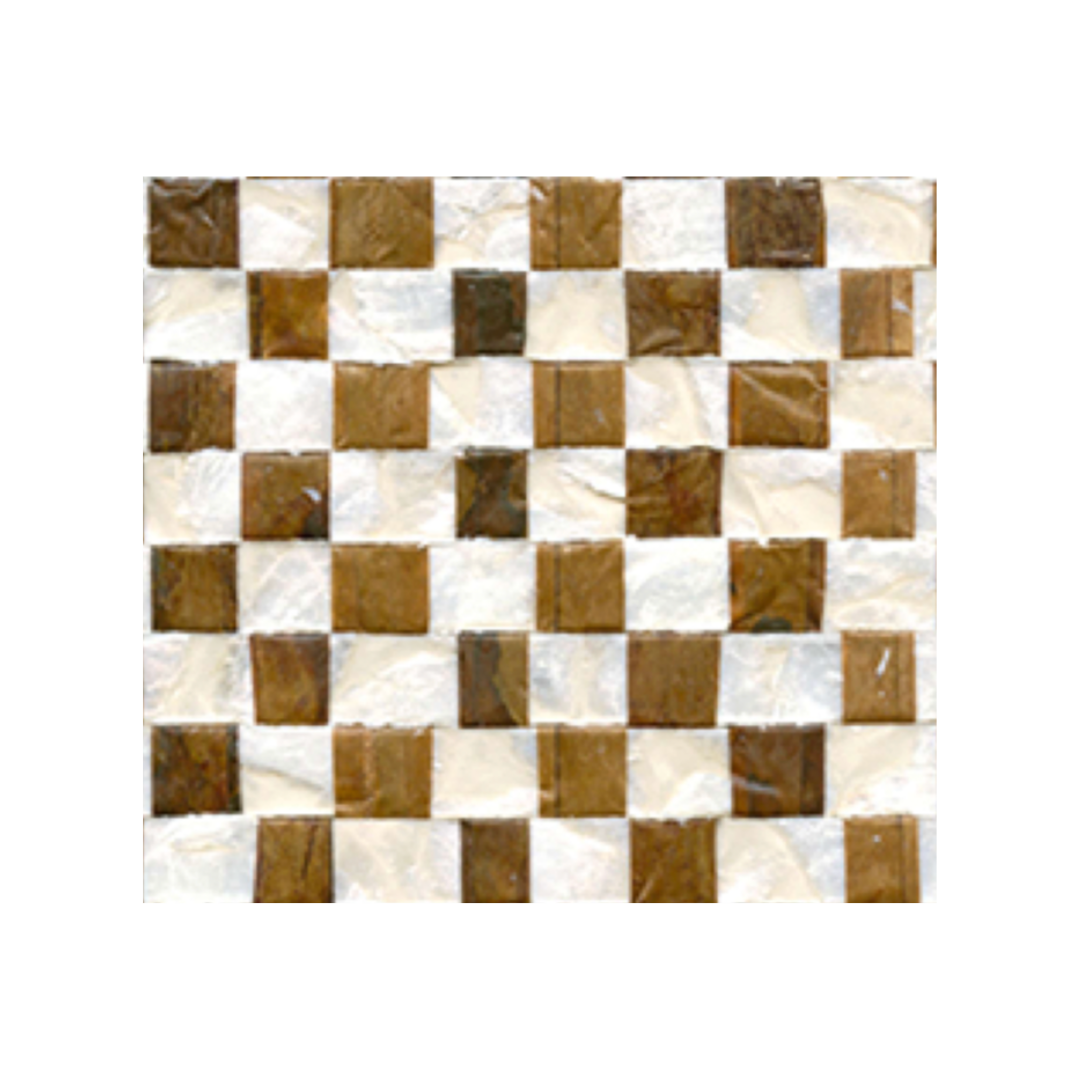 Paper and pearl checkerboard wallpaper