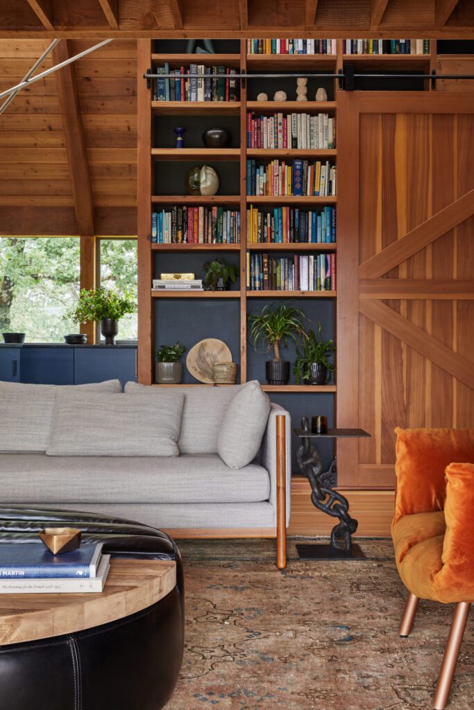 Modern organic living room design.