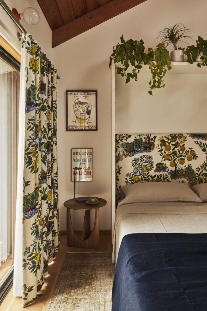Modern organic bedroom design.