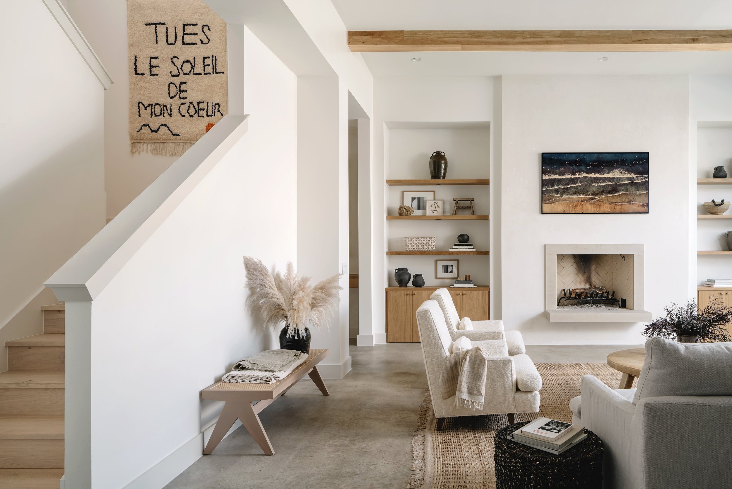 Organic Modern Interior Design Living Room