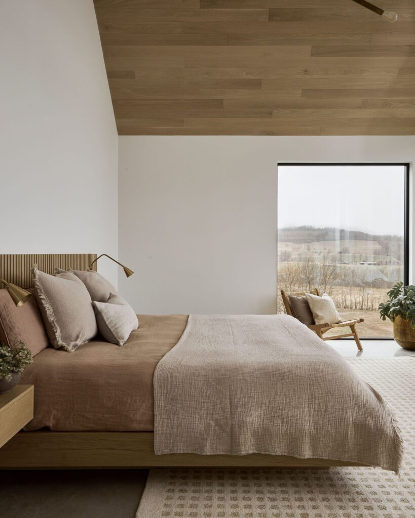 Modern wood bedroom