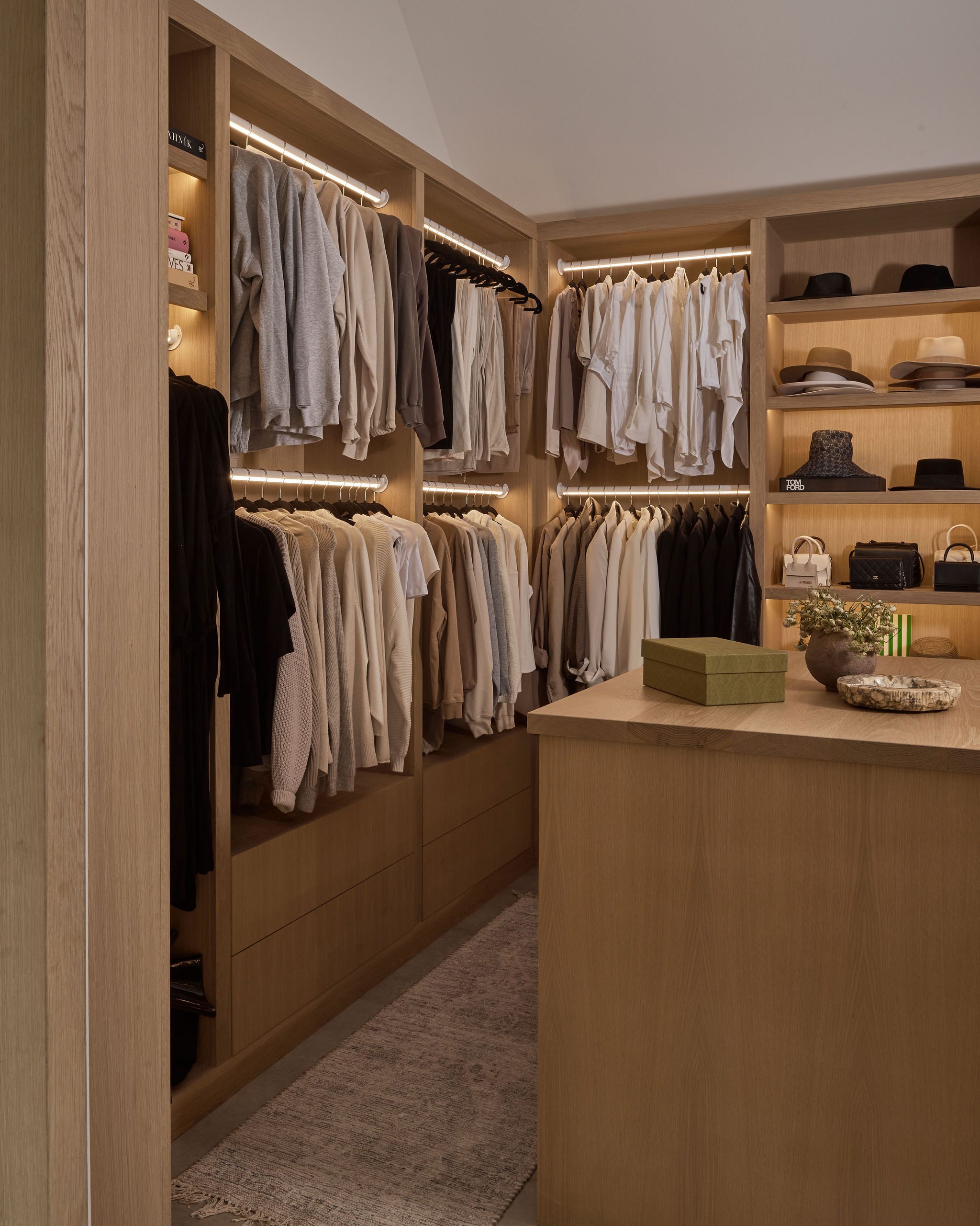 Modern organized closet