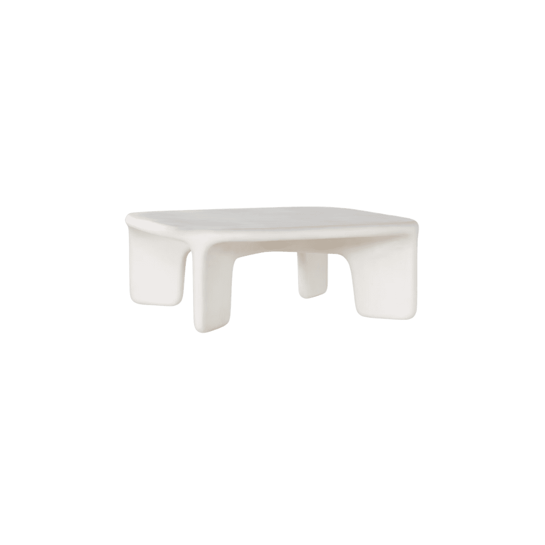 White Abstract Coffee Table