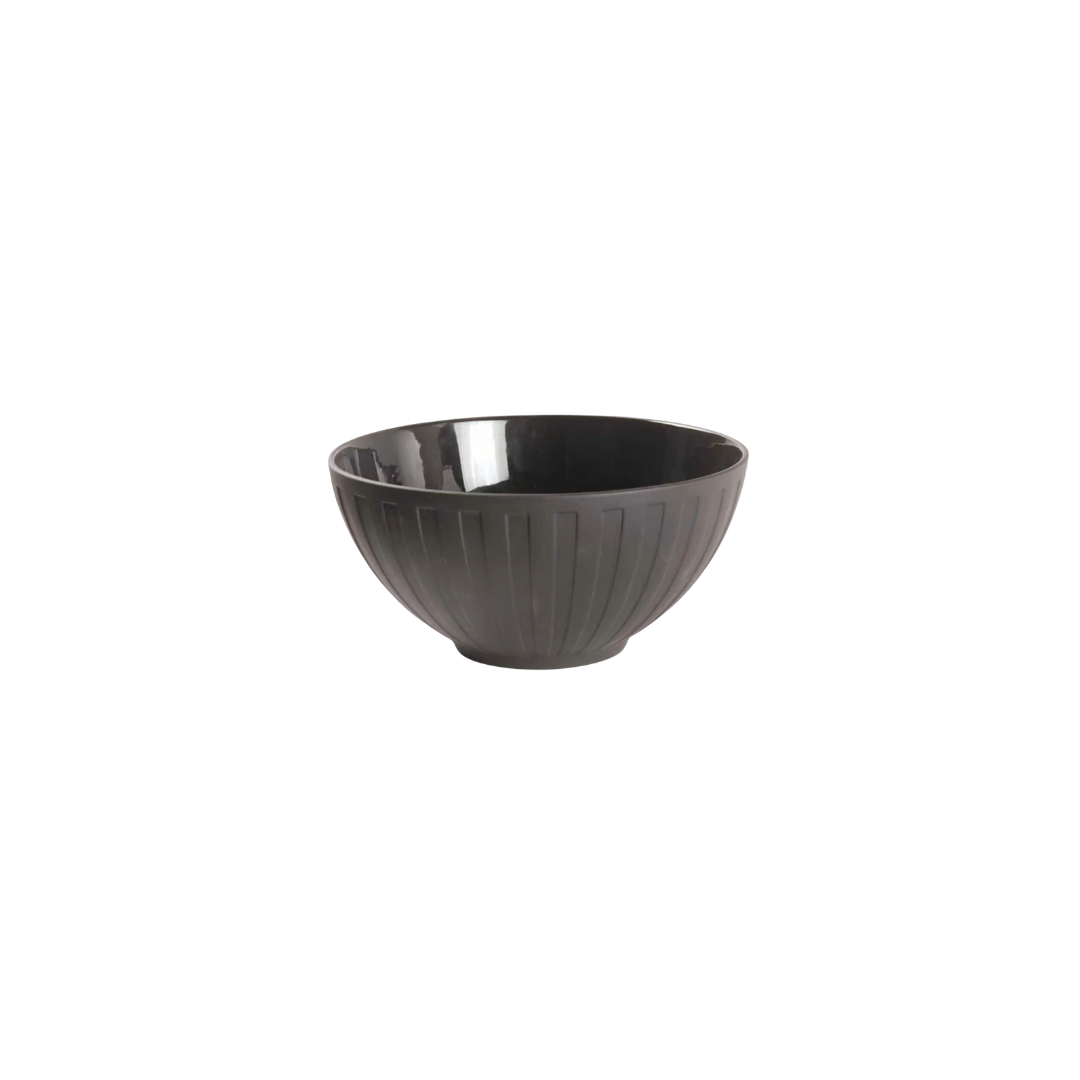 Black Textured Bowls