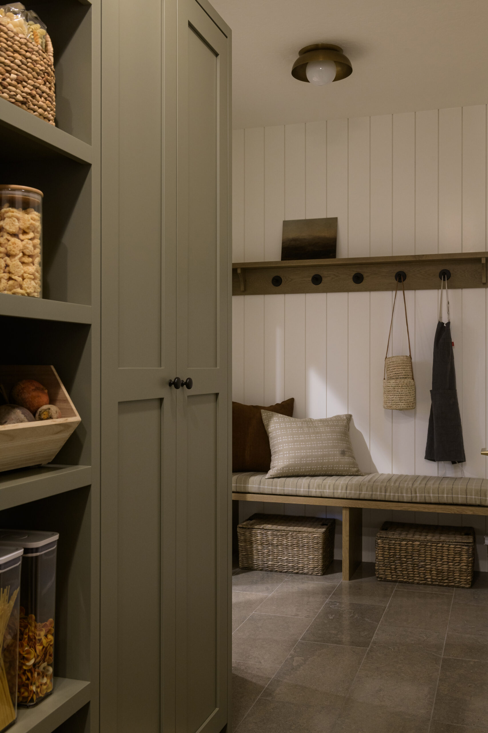 Transitional Relaxed Mudroom