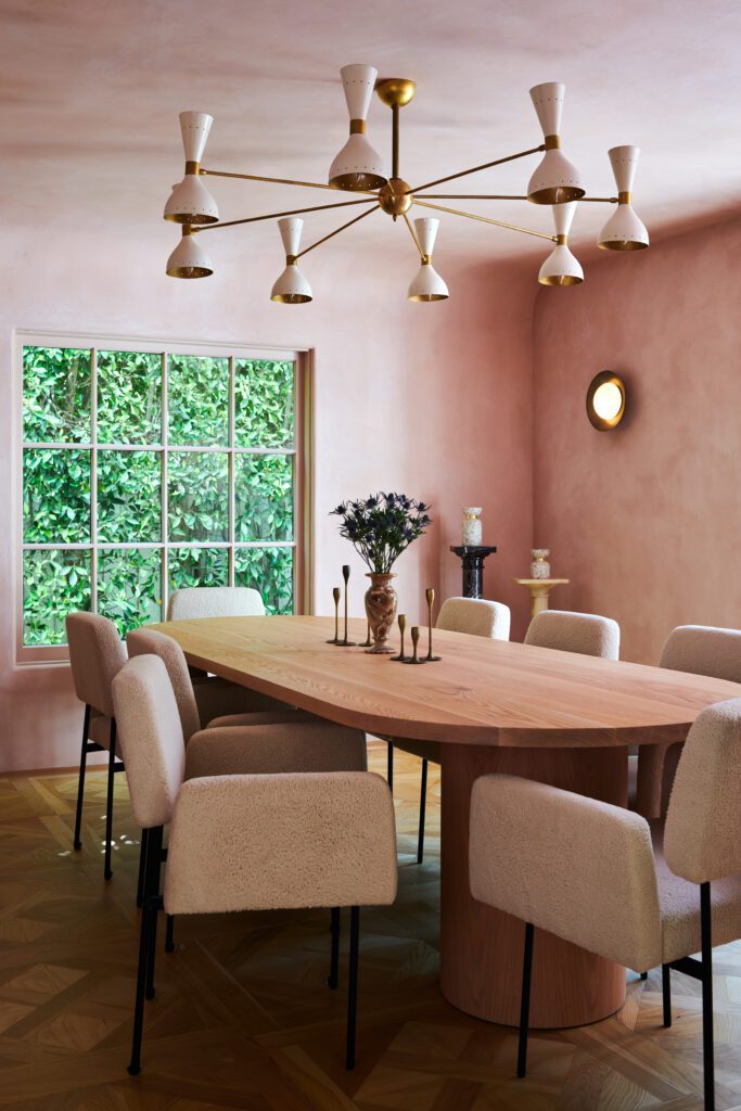 Pink Dining Room