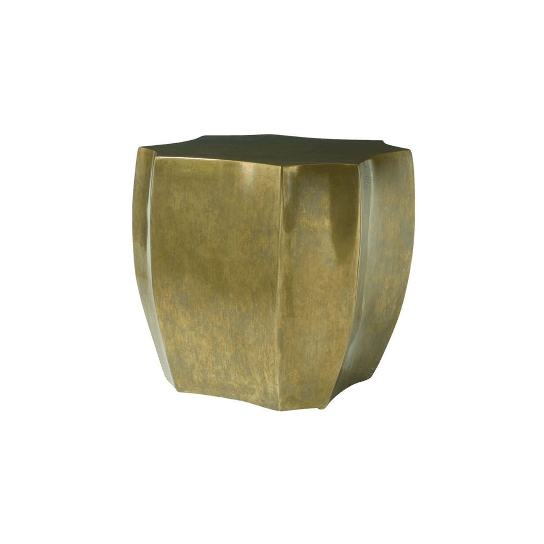Aged Brass Side Table