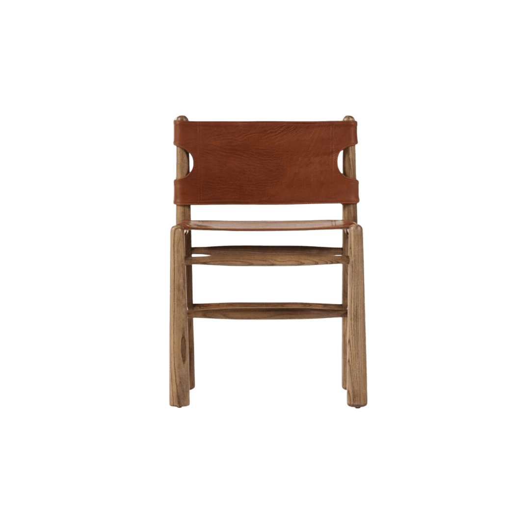 Leather Backed Dining Chair
