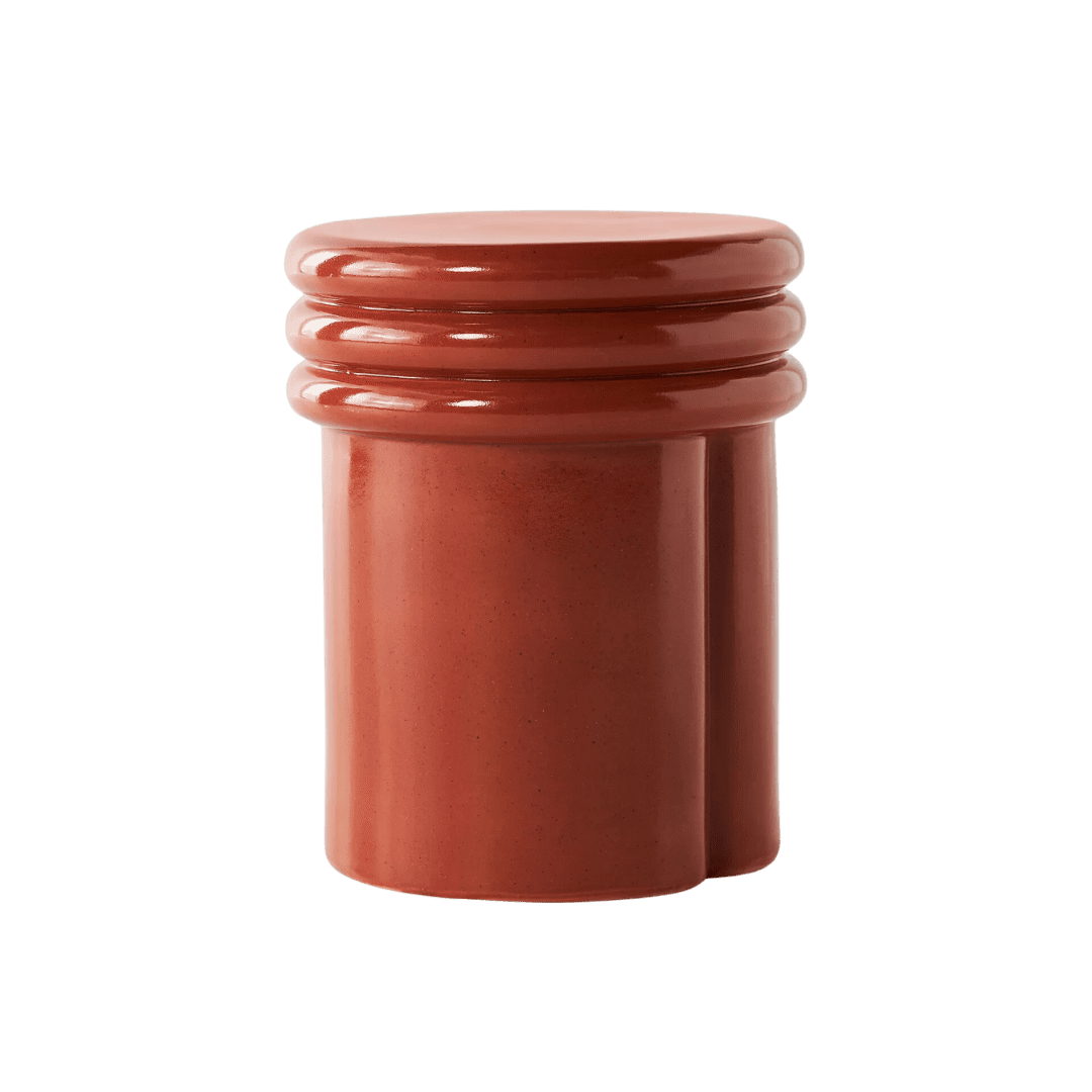 Tomato Ceramic Stool