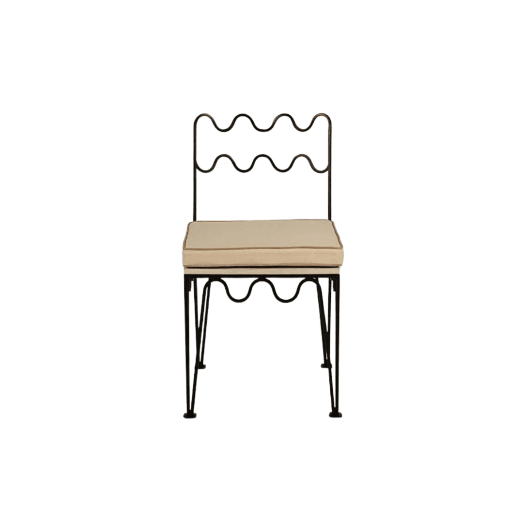 Wavy Iron Dining Chair
