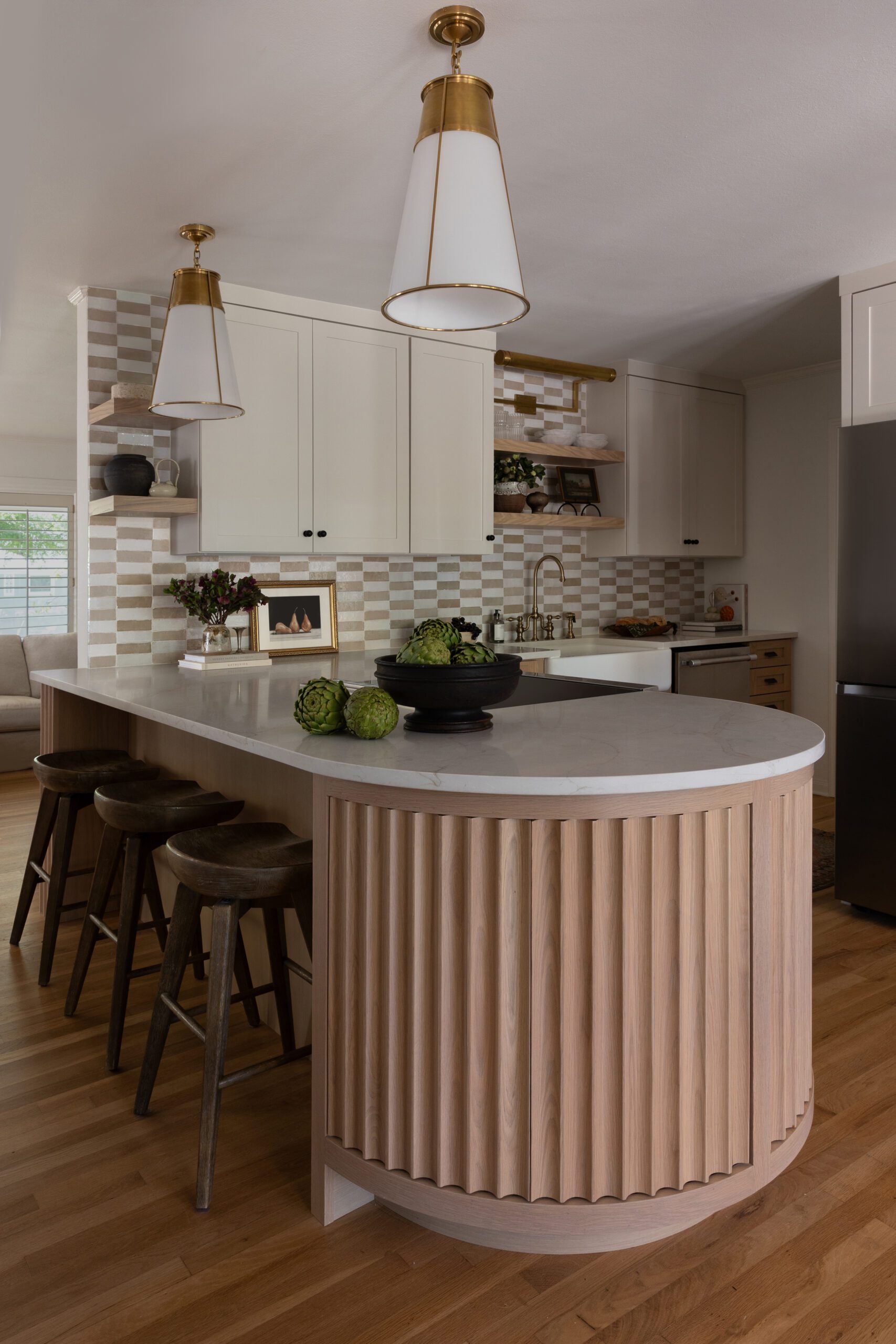 Full Bar and Kitchen Island