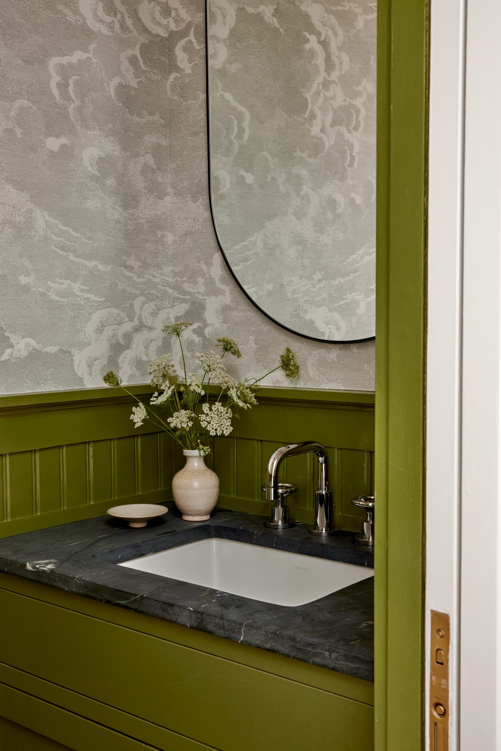 Green Powder Bathroom