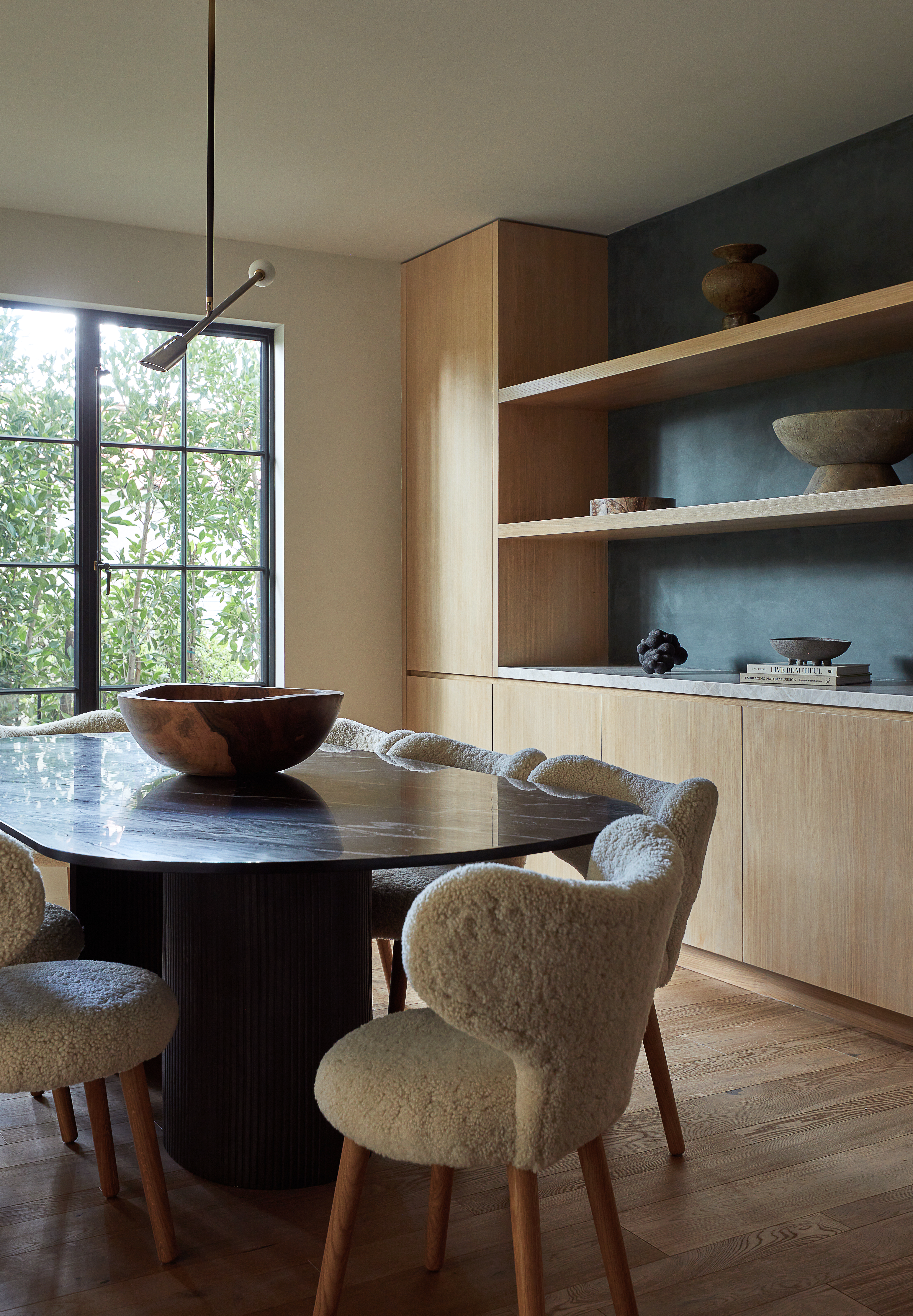 Fuzzy Chair Dining Table