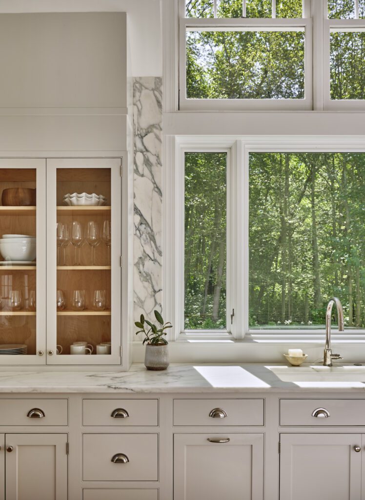 Sink Windows and Built-In Shelving