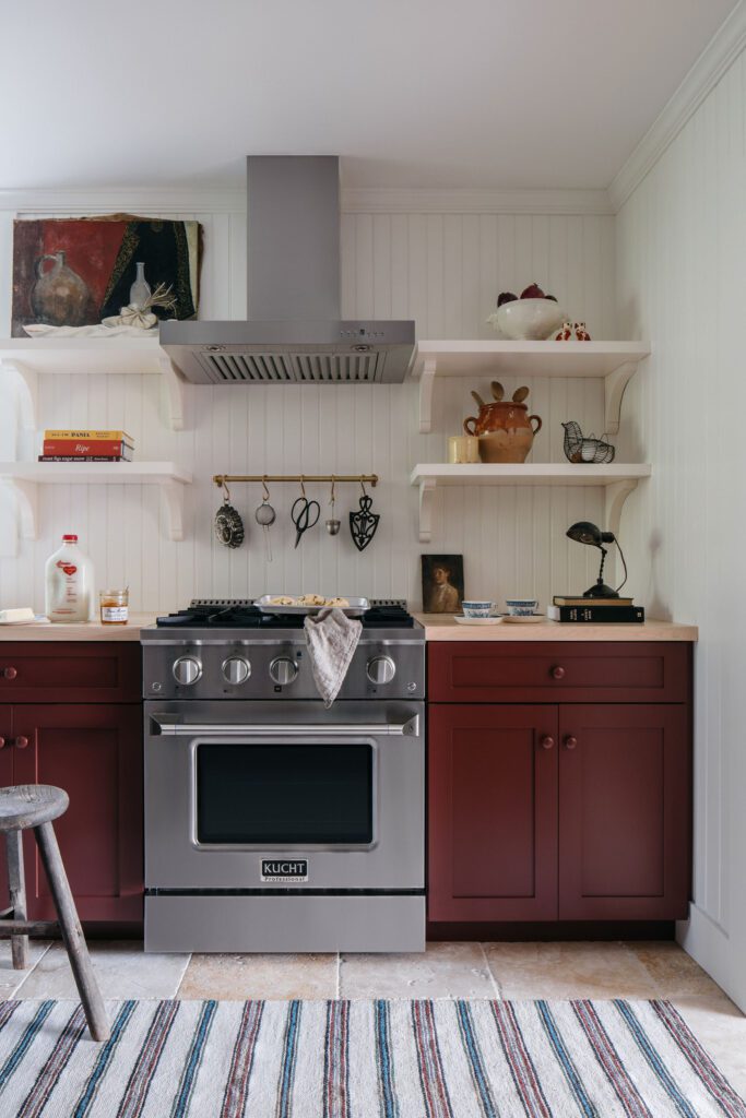 Red Kitchen Stove