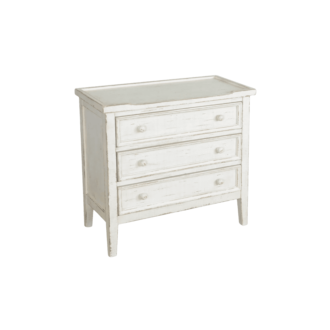 Distressed White Dresser