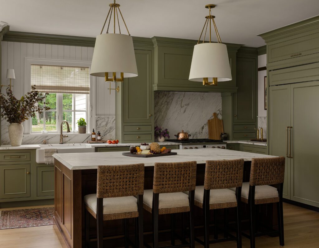 Green Cabinet Kitchen