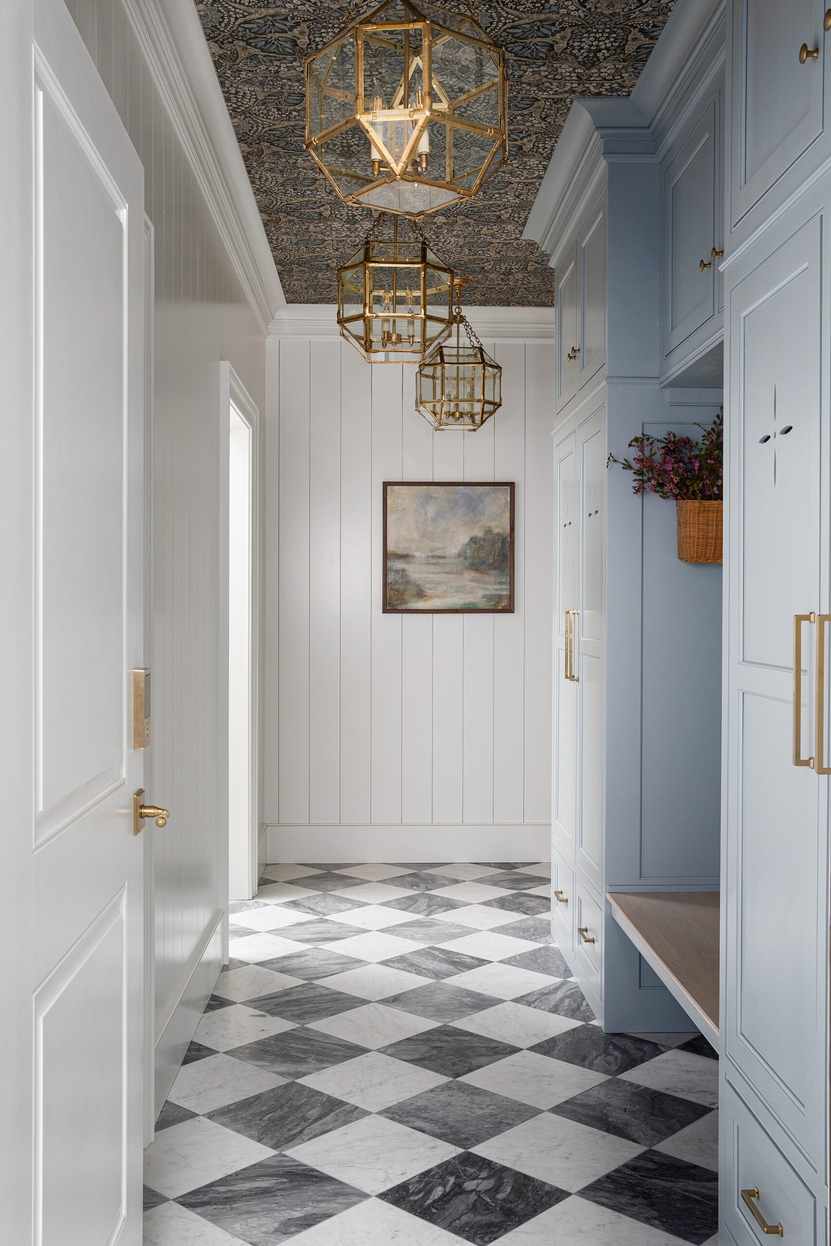 Checkered Laundry Hallway