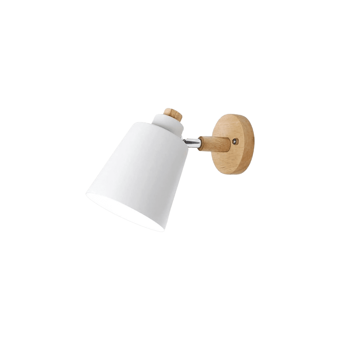 Wooden and White Reading Light