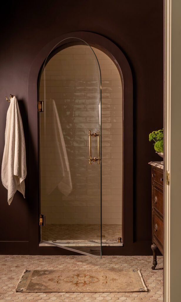 Arched Shower Entrance