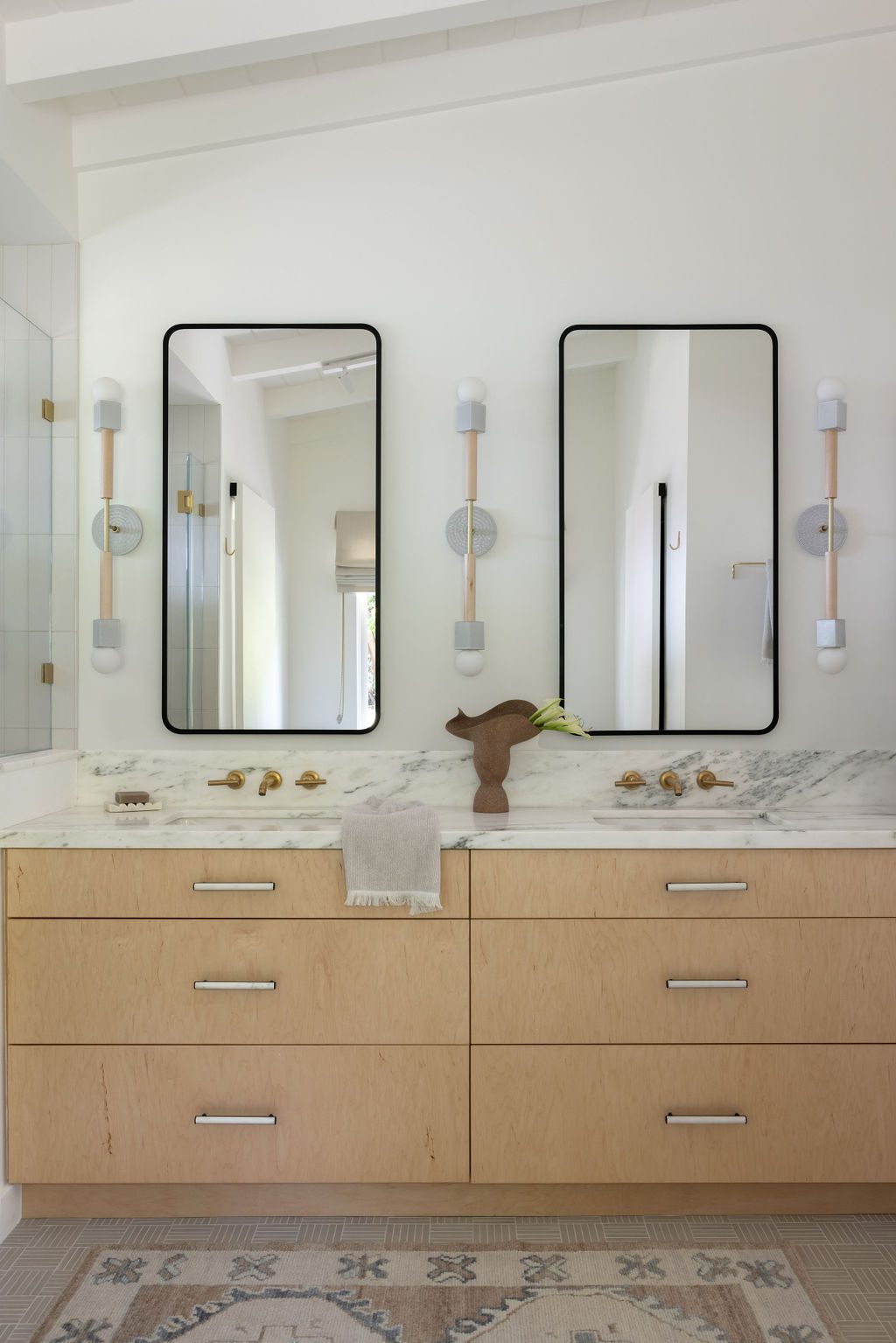 Double Mirrored Vanity