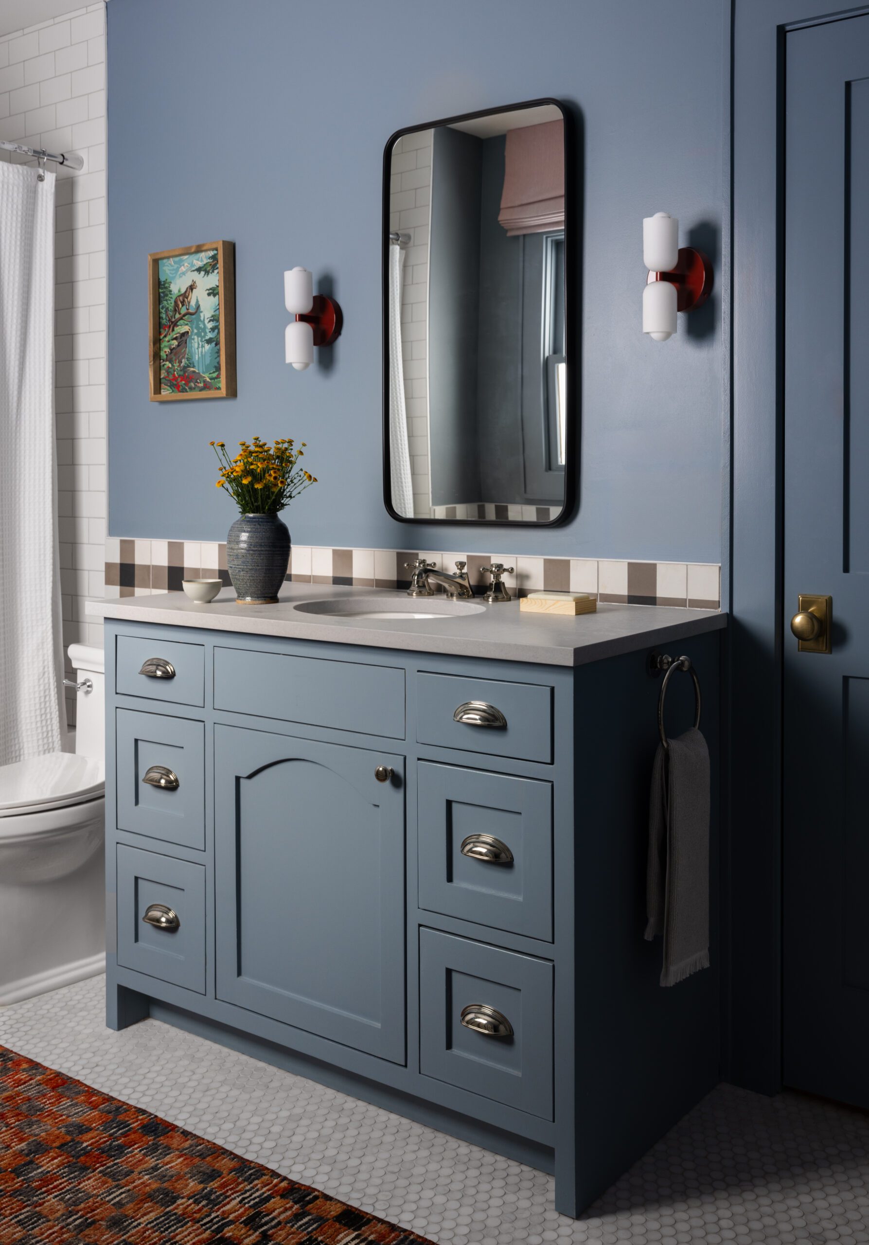 Blue Bathroom Vanity