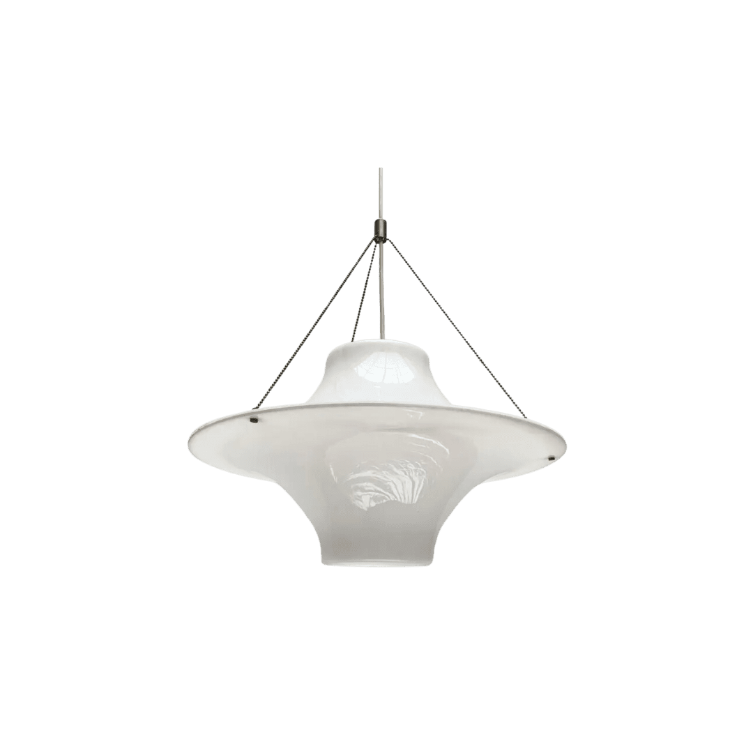 White Retro Hanging Light