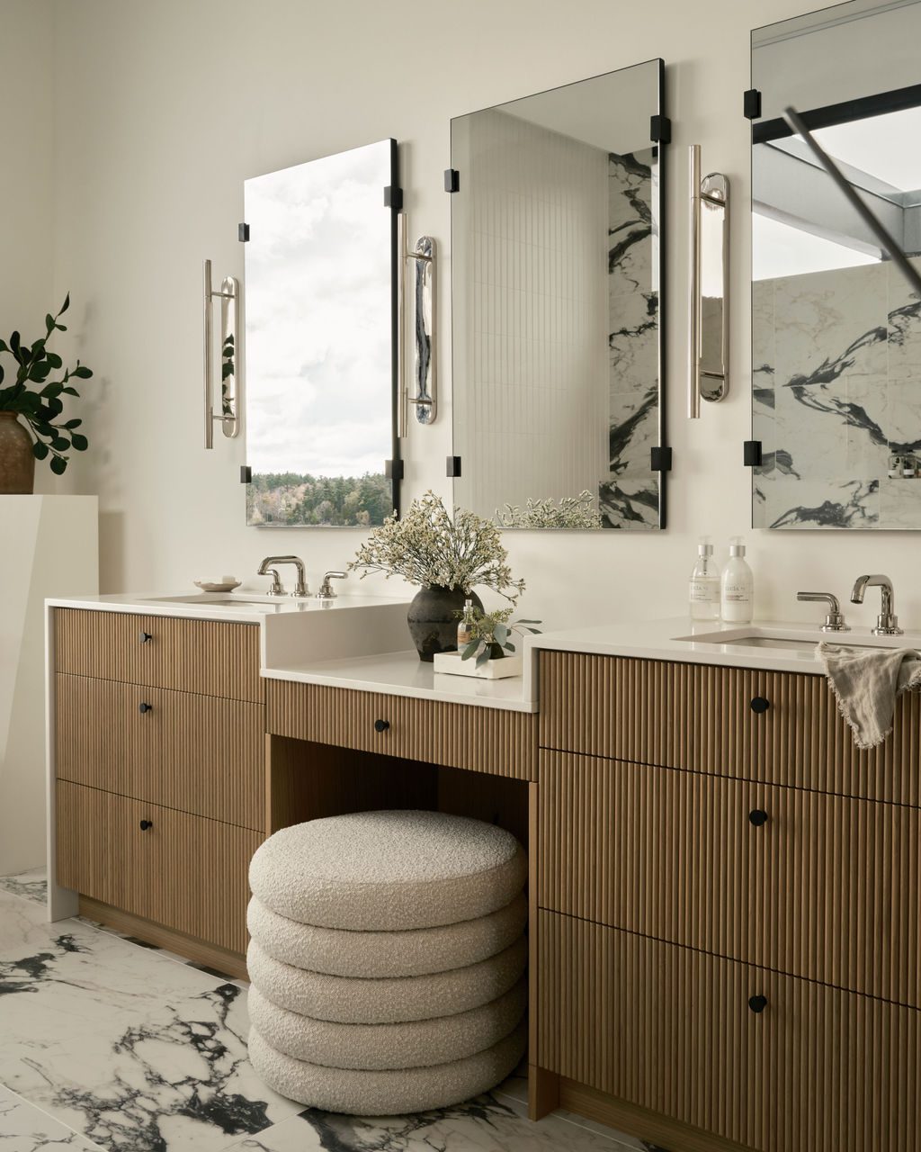 Built-In Vanity with Drawers