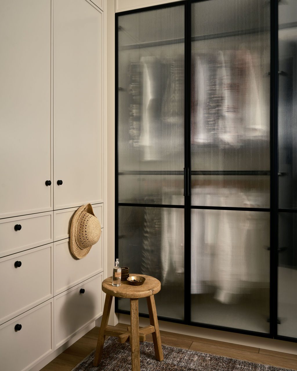 Primary Closet with Foggy Glass