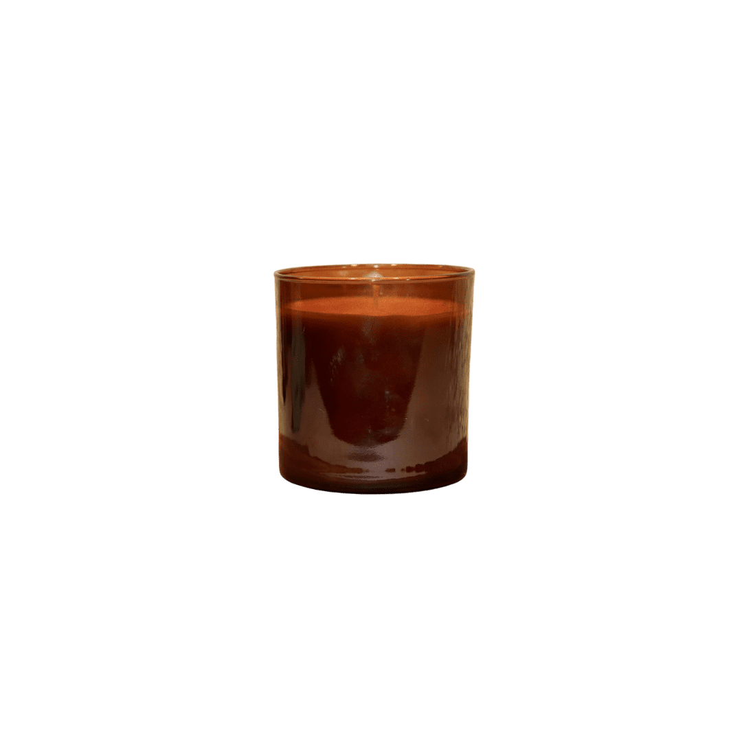 Amber Glass Candle