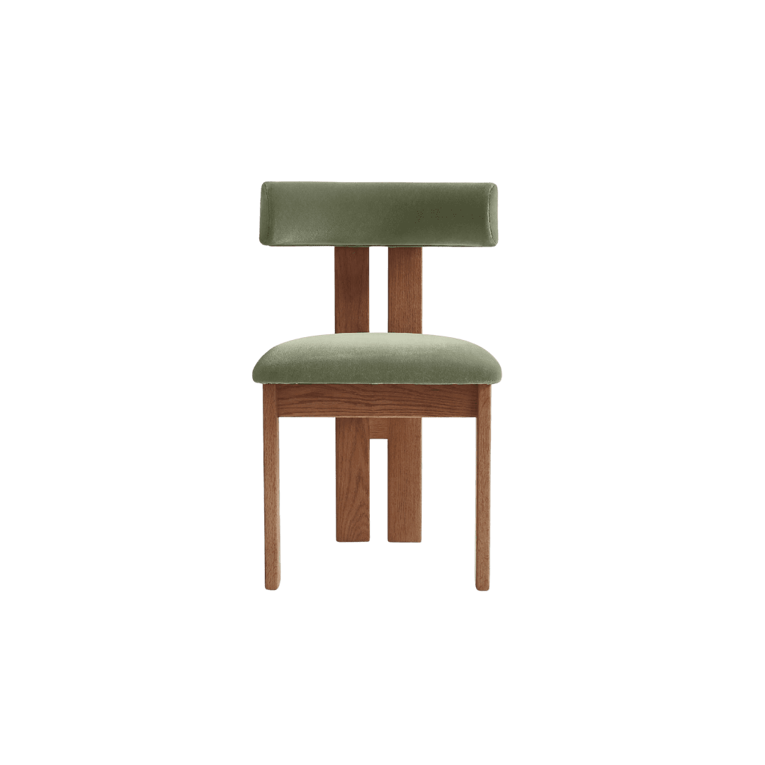 Olive Velvet Chair