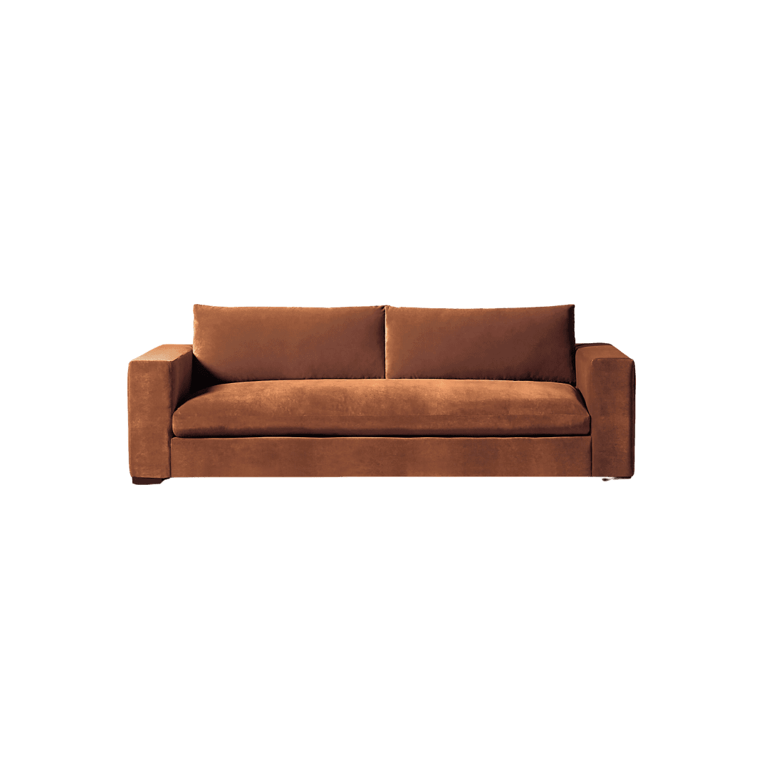 Velvet Copper Couch