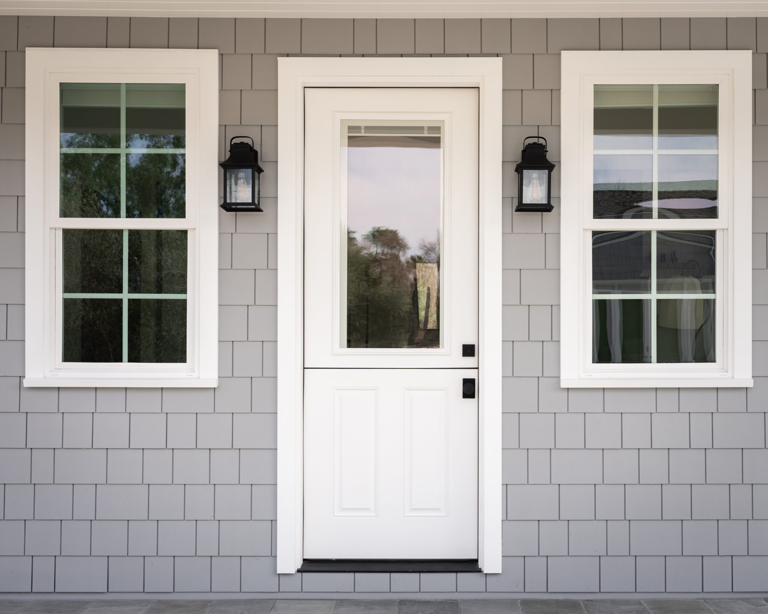 Front Door to Grey House