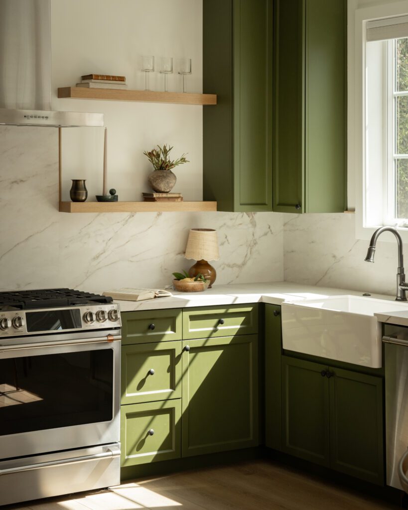 Sunlit Kitchen Shelving