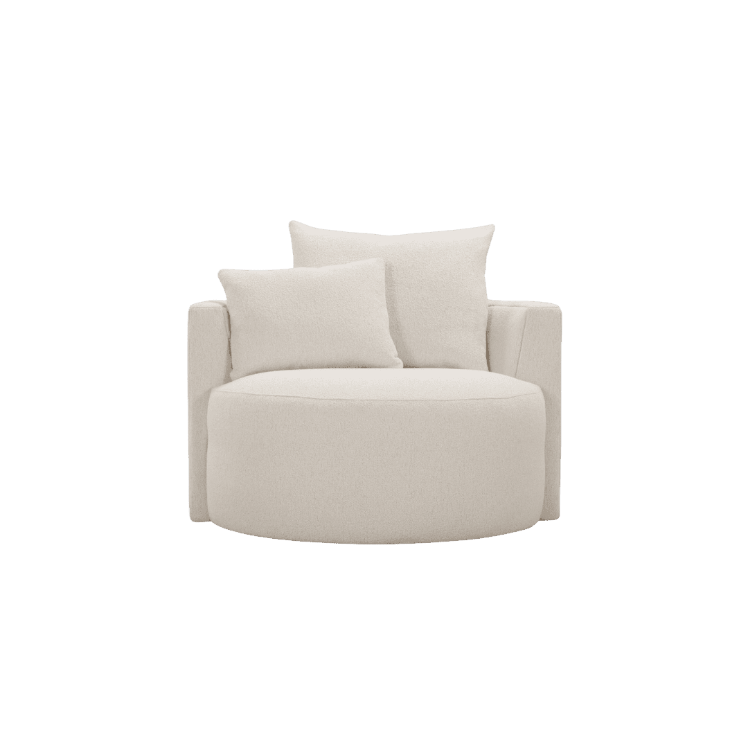 White Swivel Chair