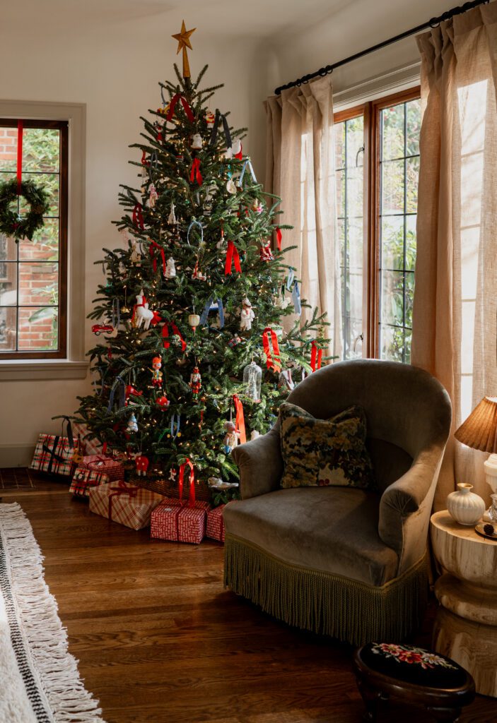 Christmas Tree with Seating Area