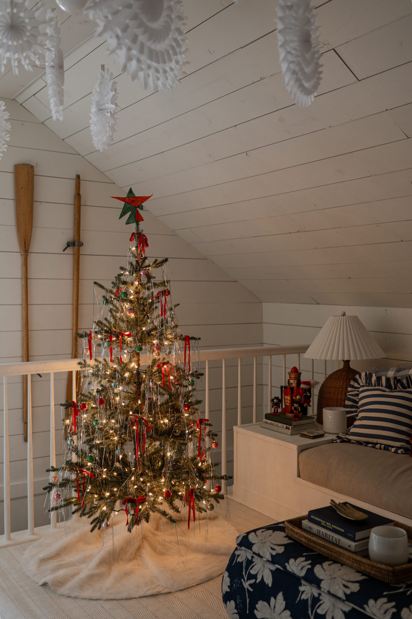 Christmas Tree Next to Balcony