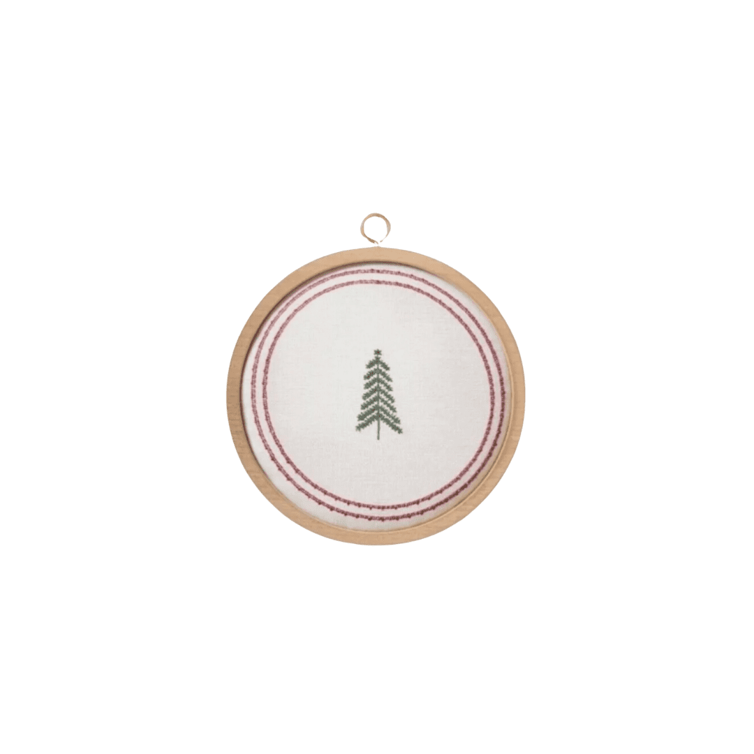 Embroidered Christmas Tree Hanging