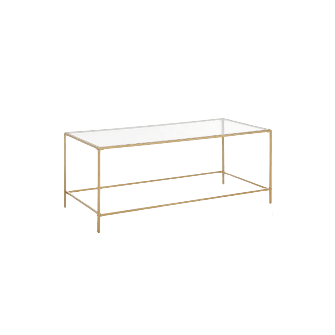 Golden Framed Coffee Table