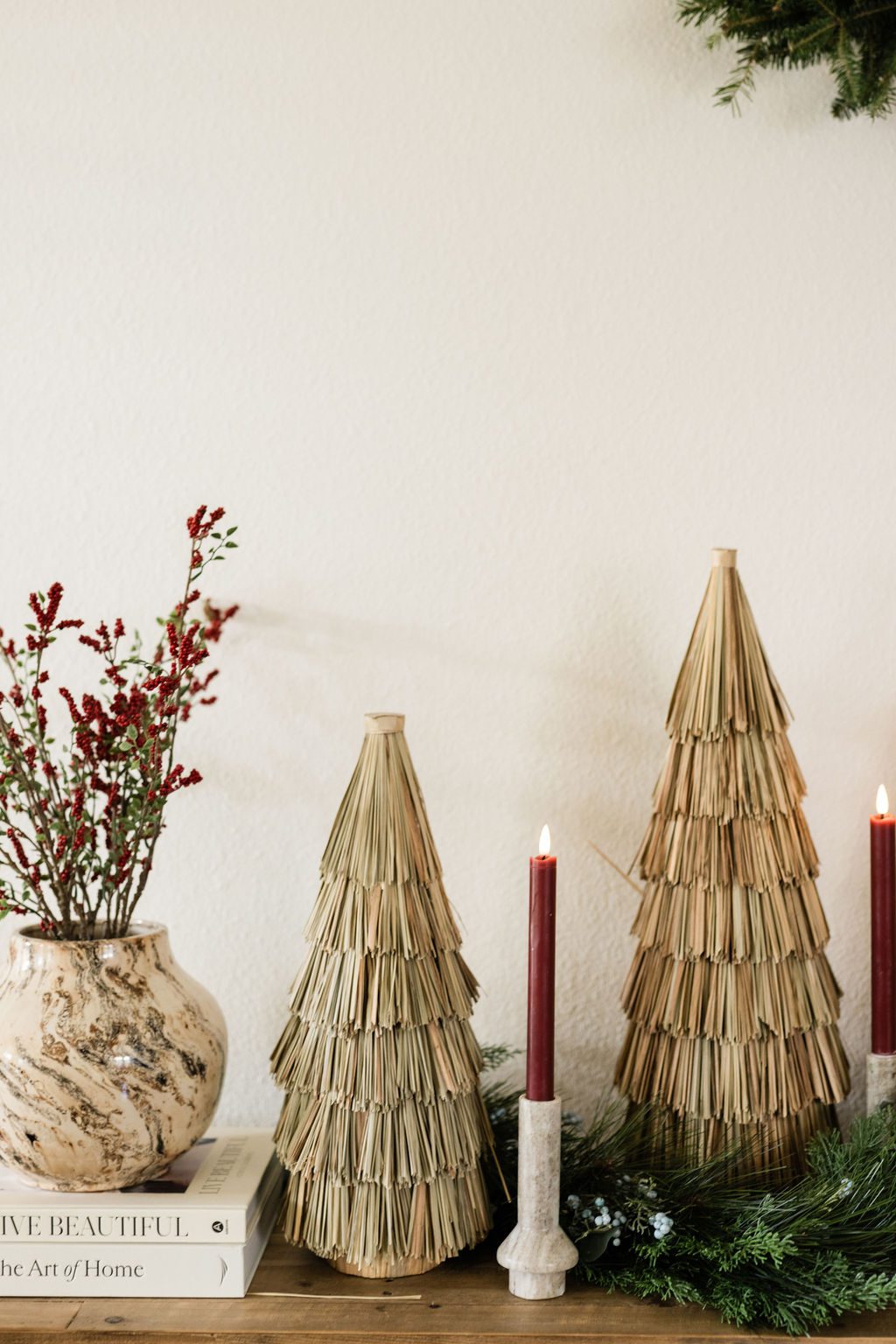 Golden Christmas Trees