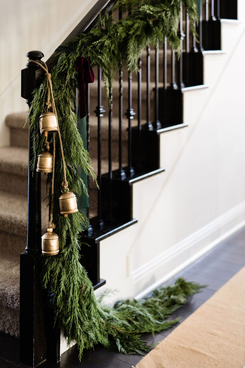 Golden Bells Attached to Garland