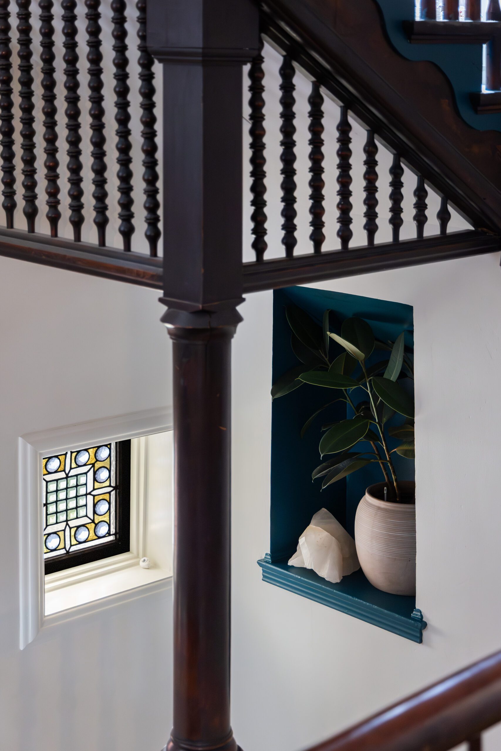 Corner Wall with Stain Glass